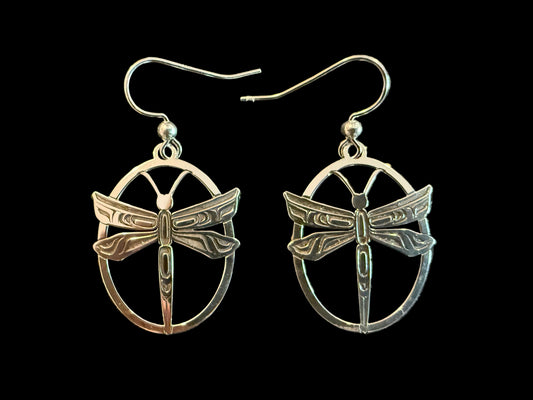 Sterling Silver Dragonfly Earring