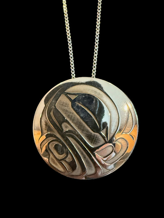 Stirling Silver Frog Pendant