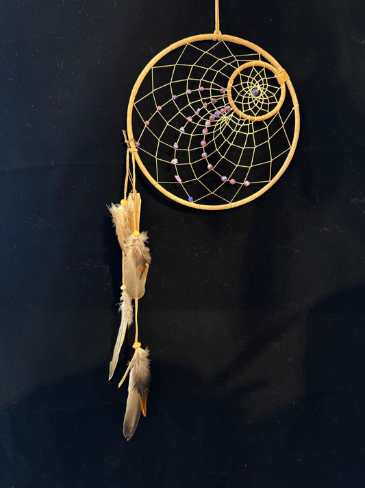 10" Dreamcatcher Purples/Jasper & Wood Beads