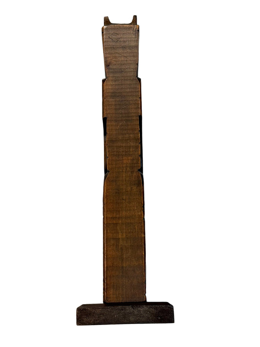 13" Chip Carved Miniature Totem Pole