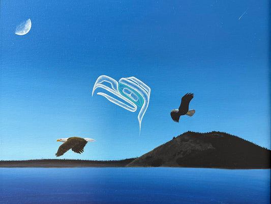 Original Painting "Snaw-Naw-As Eagles"