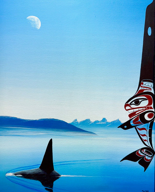 Original Painting "Solitary Hunter"