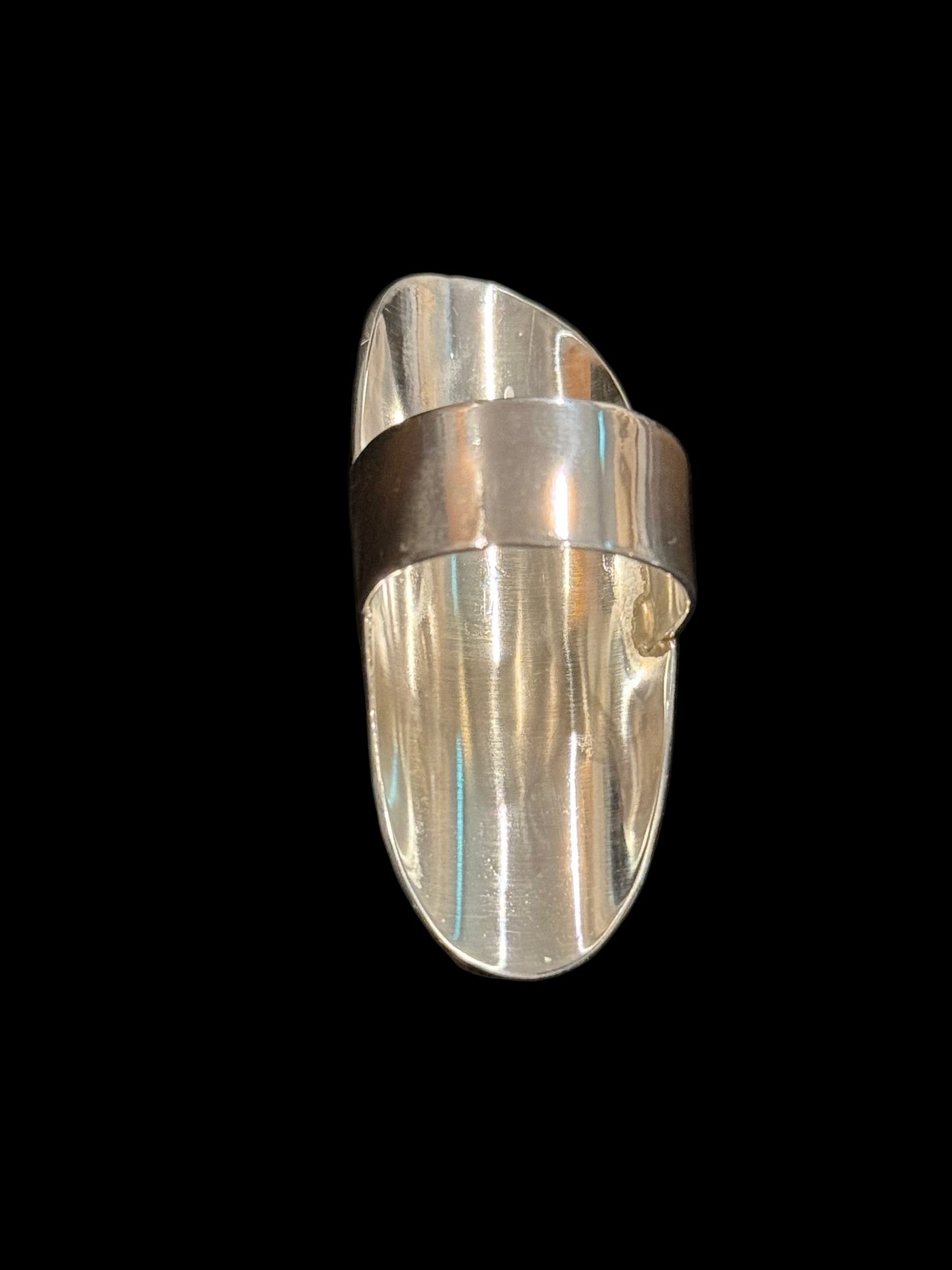 Sterling Silver Bear Statement Ring