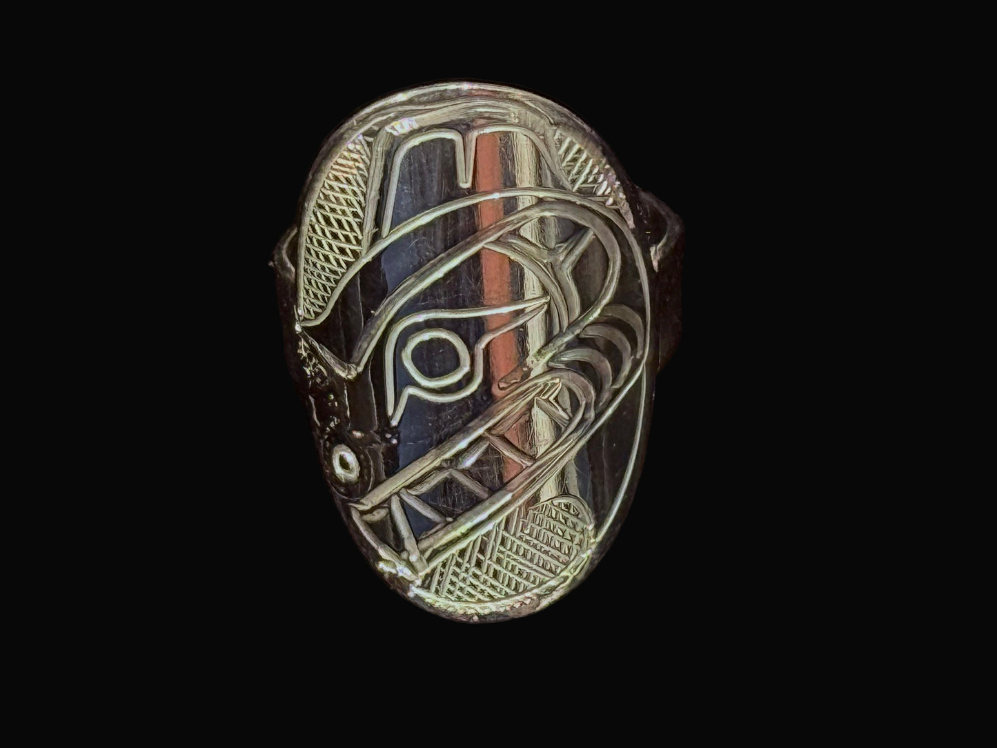 Sterling Silver Bear Statement Ring