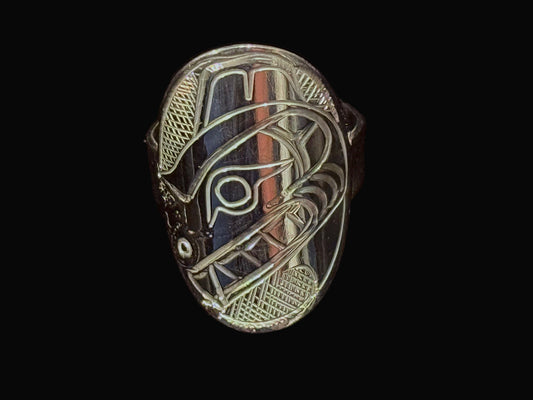 Sterling Silver Bear Statement Ring