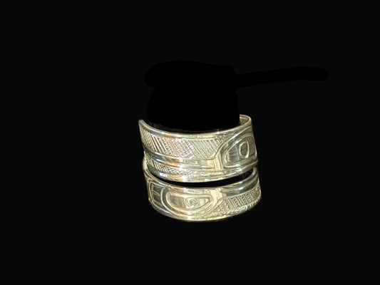 Stirling Silver Hummingbird Wrap Ring