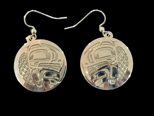 Sterling Silver Beaver Earrings