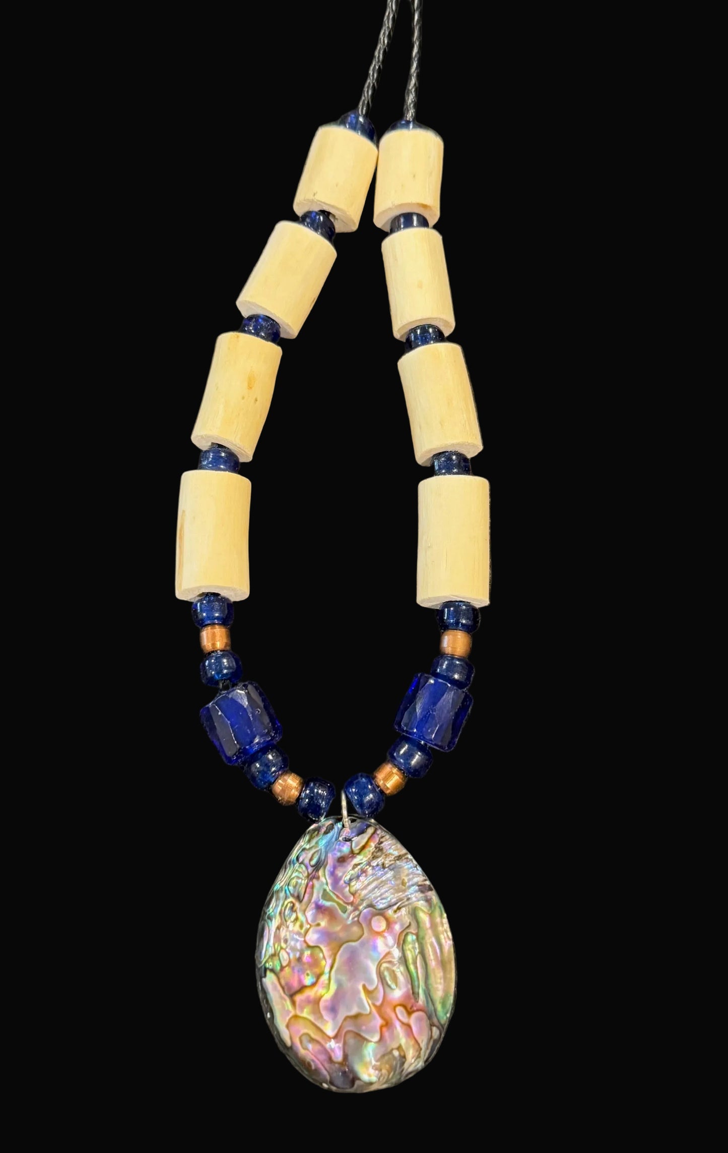 Beautiful Necklaces Abalone, Devil's Club, Beads
