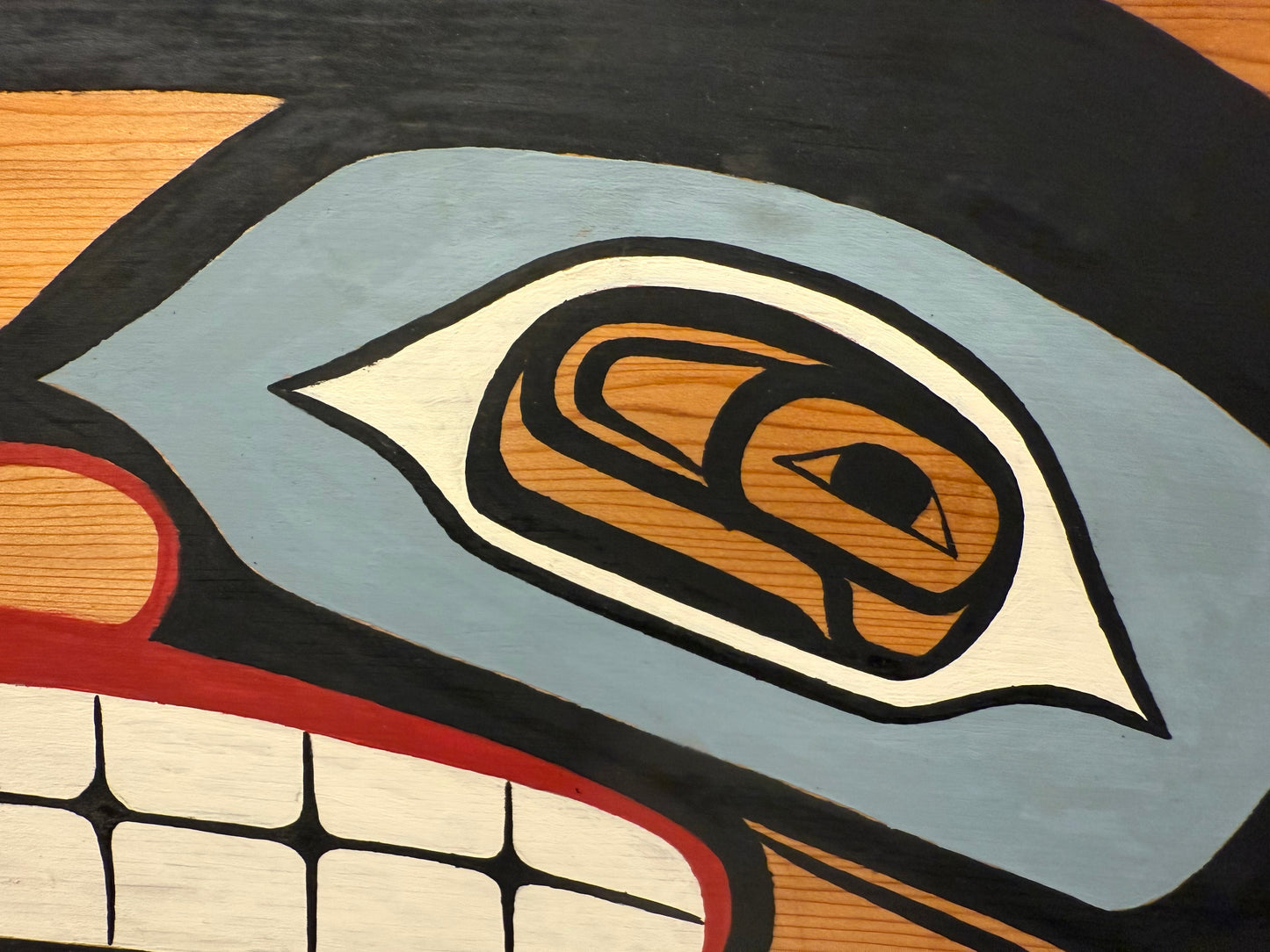 Beautifully Painted Large Cedar Bear Chinook Gift Box