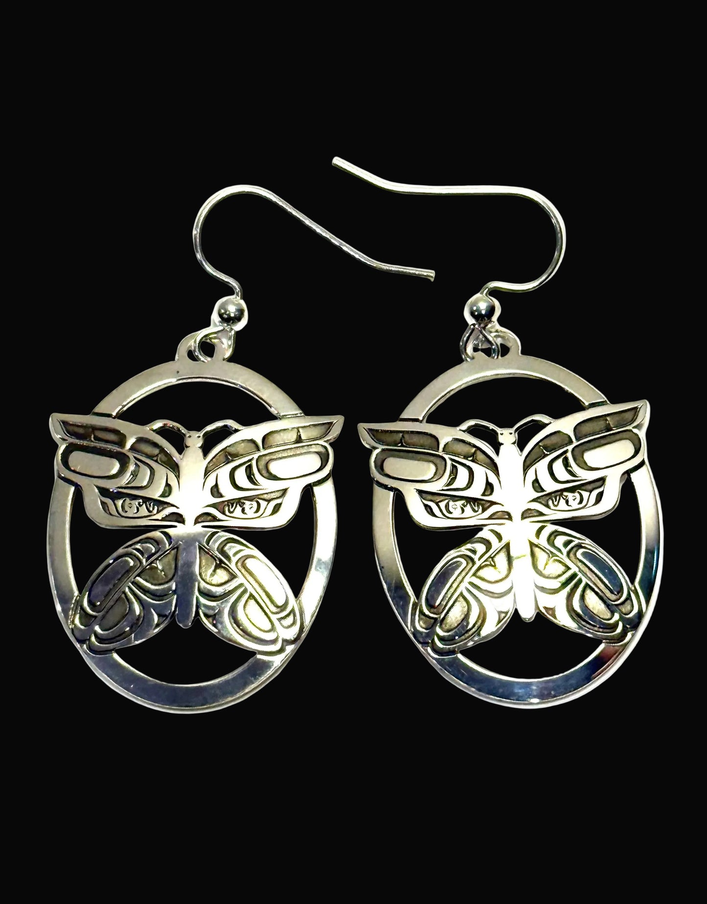 Sterling Silver Butterfly Earring