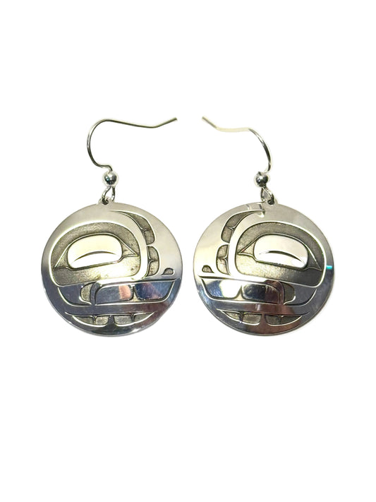 Sterling Silver Frog Earrings