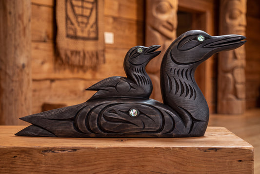 Loon & Baby (free standing)