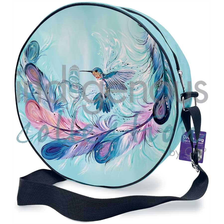Hummingbird Feathers Drum Bag