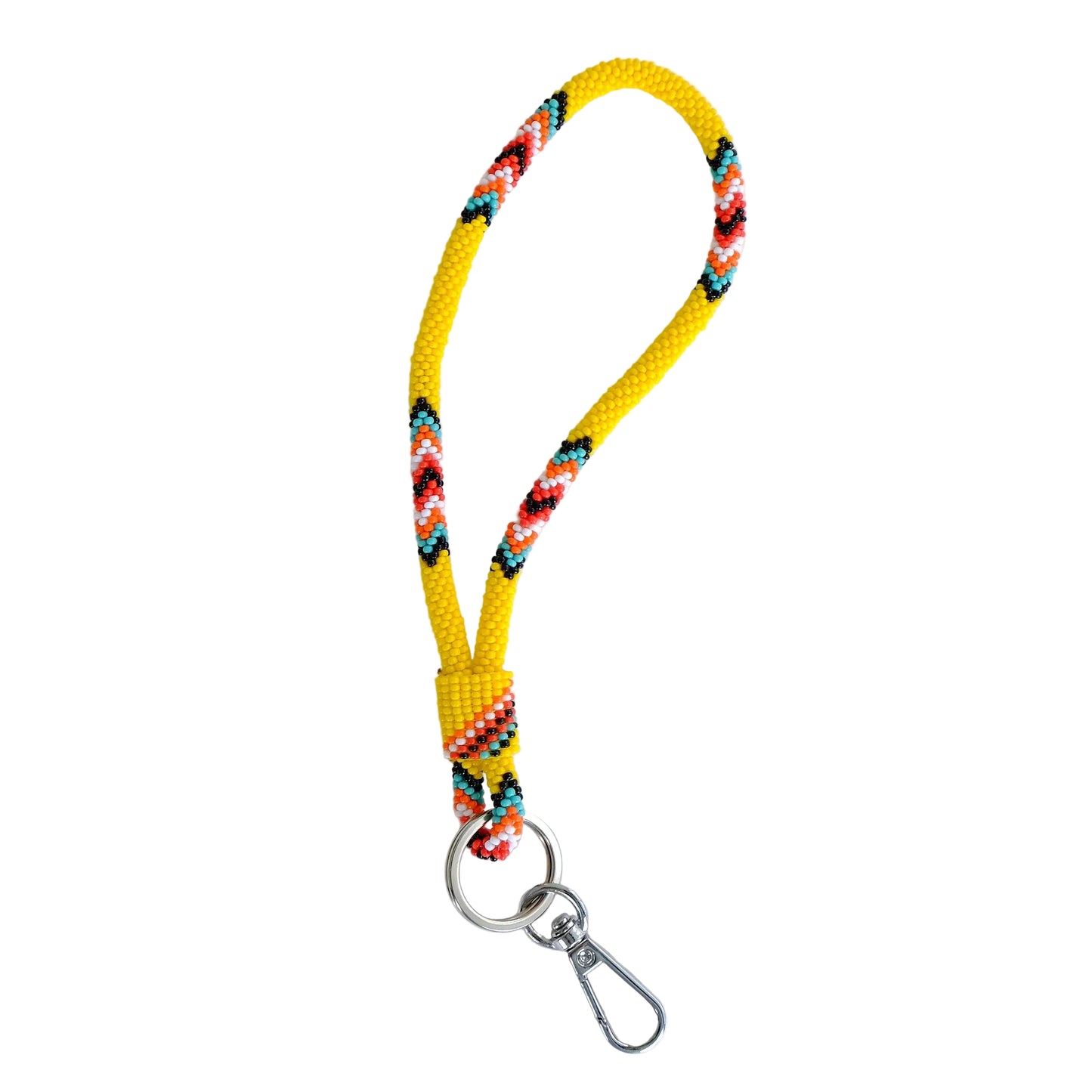7" Beaded Lanyard (yellow)
