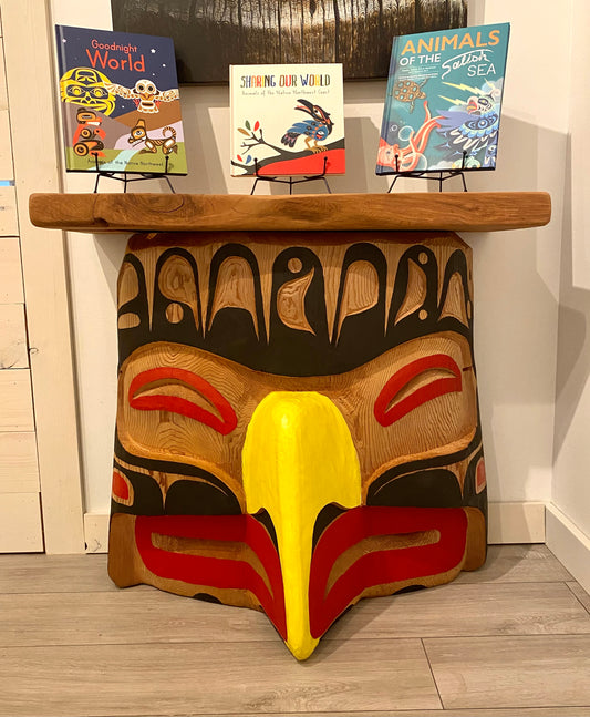 Andrew Mack - Eagle Table (signed) - Andrew Mack - Table - Pentlatch Gallery - Aboriginal Art - Parksville, BC, Canada