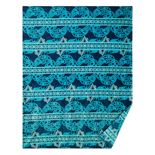 Whale Fleece Blanket