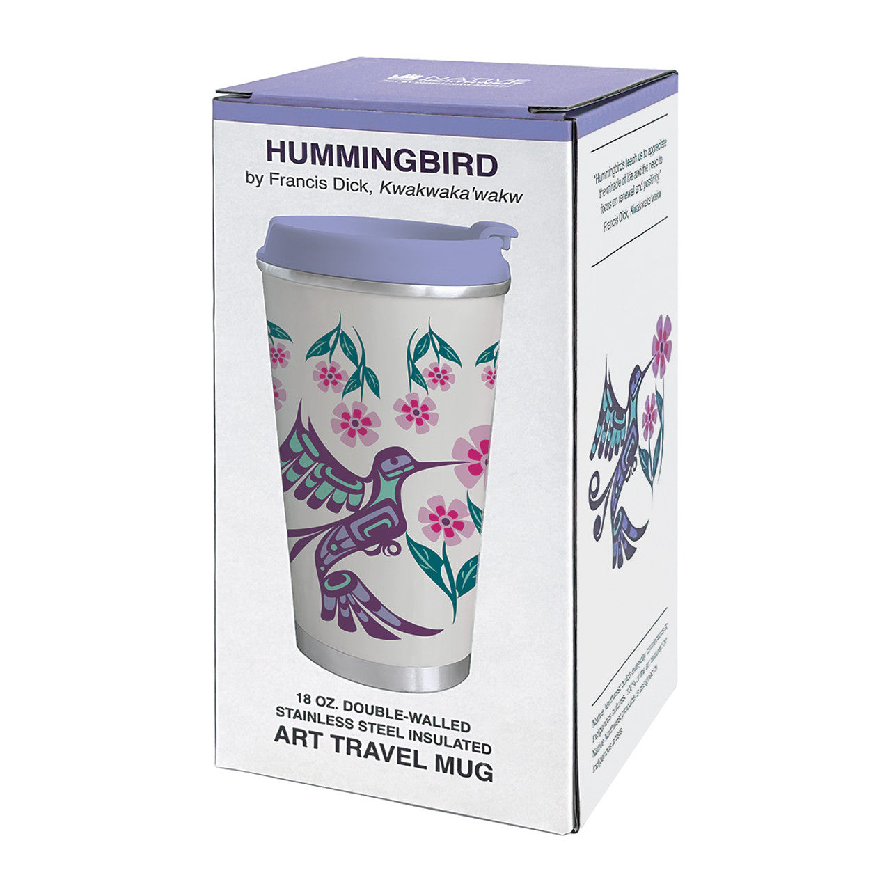 Art Travel Mug (18oz) - Hummingbird
