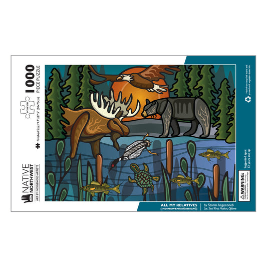 1000 Piece Jigsaw Puzzle  All My Relatives Storm Angeconeb