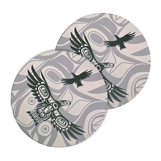 Ceramic Coasters (set of 2) - Soaring Eagle