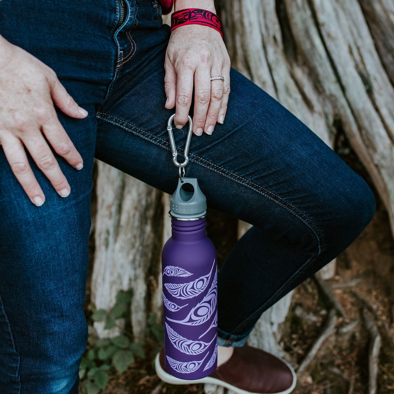 Water Bottle - Feather