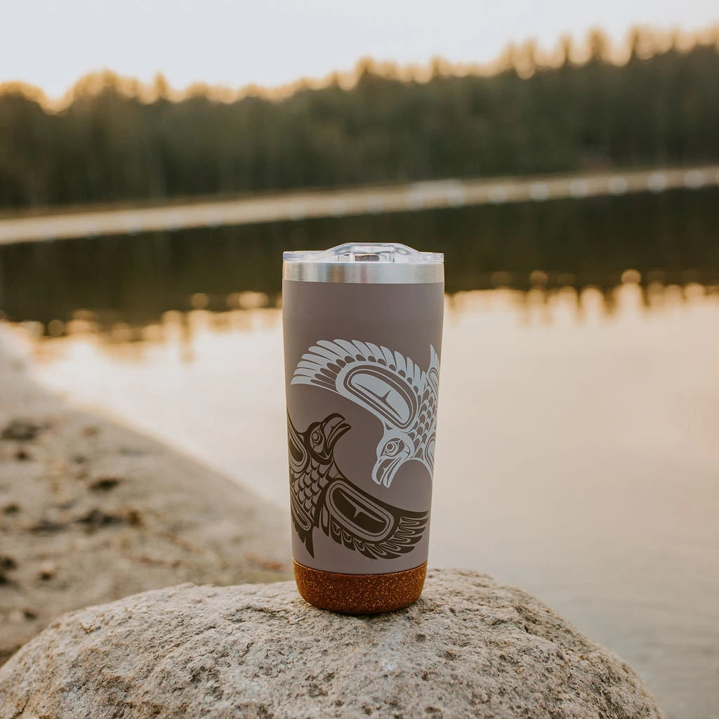 Cork Base Travel Mugs - Raven - 20 oz