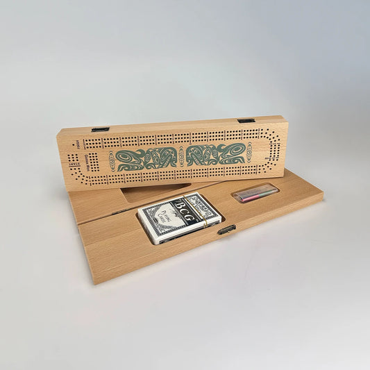 3-Track Cribbage Board - Urban Wolf