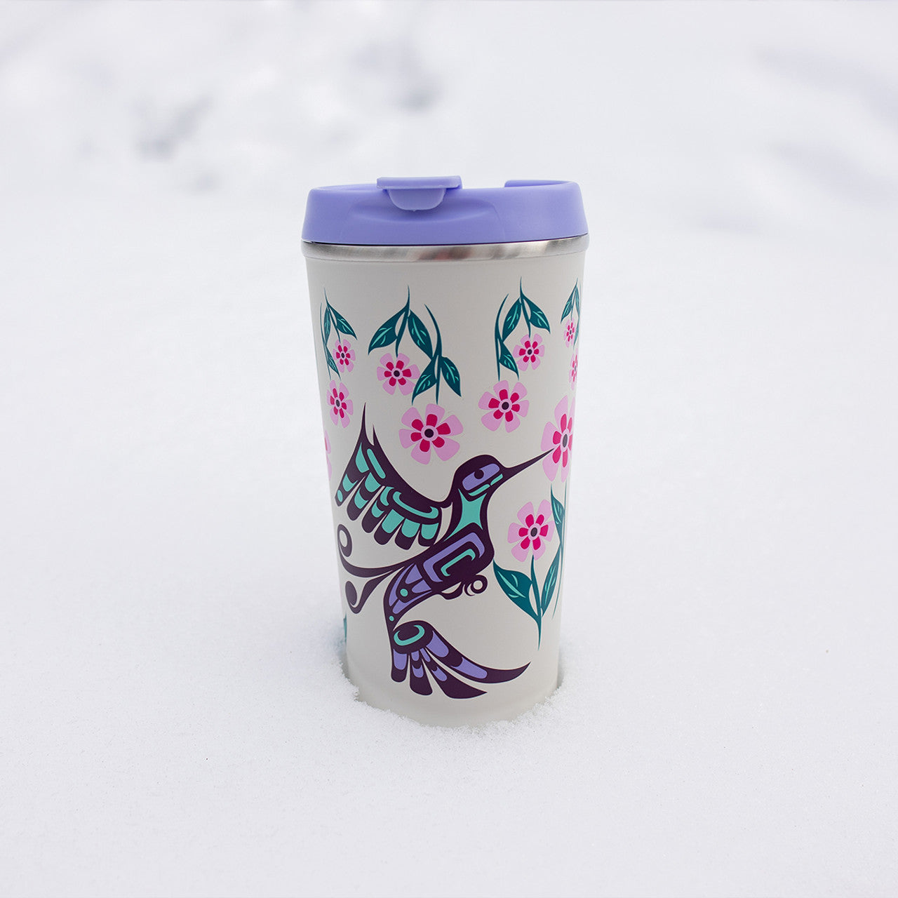 Art Travel Mug (18oz) - Hummingbird