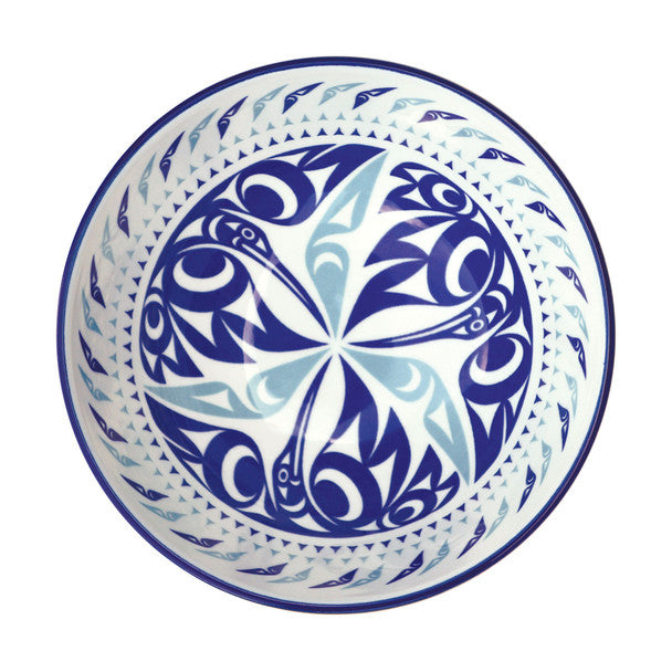 Hummingbird Medium Porcelain Art Bowl