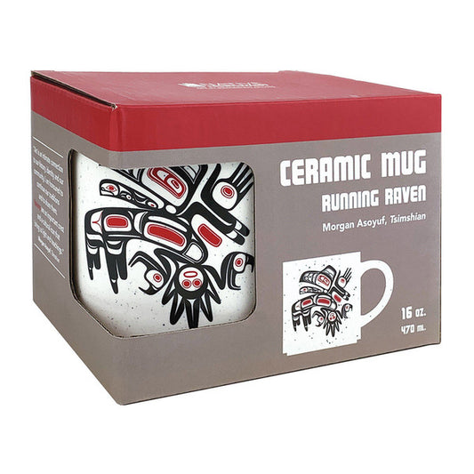 Running Raven Ceramic Mug