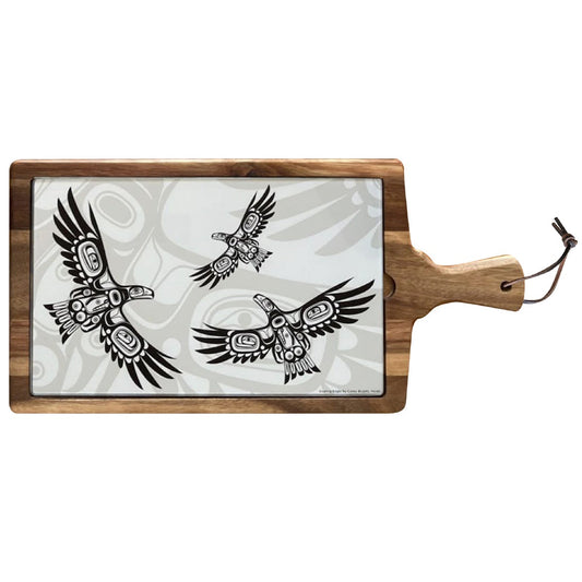 Serving Board - Soaring Eagle by Corey Bulpitt - Corey Bulpitt - Kitchenware - Pentlatch Gallery - Aboriginal Art - Parksville, BC, Canada