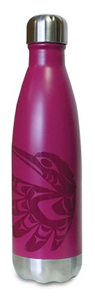 Insulated Bottle - Hummingbird by Doug Horne - Doug Horne - Drinkware - Pentlatch Gallery - Aboriginal Art - Parksville, BC, Canada