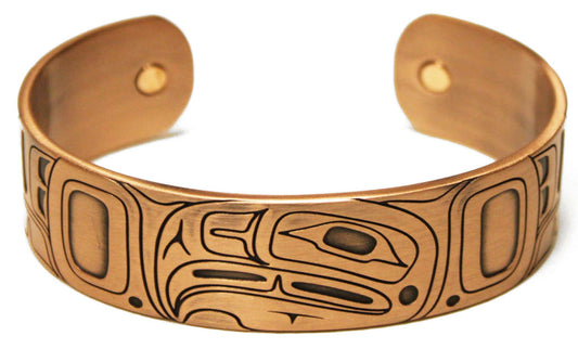 Copper Bracelet - Eagle by Gordon White - Gordon White - Jewellery - Pentlatch Gallery - Aboriginal Art - Parksville, BC, Canada