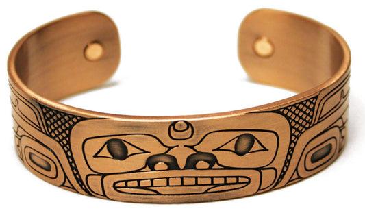 Copper Bracelet - Whale by Gordon White - Gordon White - Jewellery - Pentlatch Gallery - Aboriginal Art - Parksville, BC, Canada