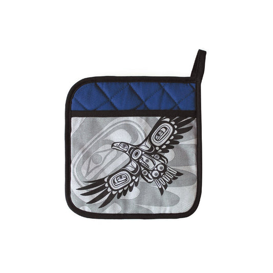 Potholder - Soaring Eagle by Corey Bulpitt - Corey Bulpitt - Kitchenware - Pentlatch Gallery - Aboriginal Art - Parksville, BC, Canada