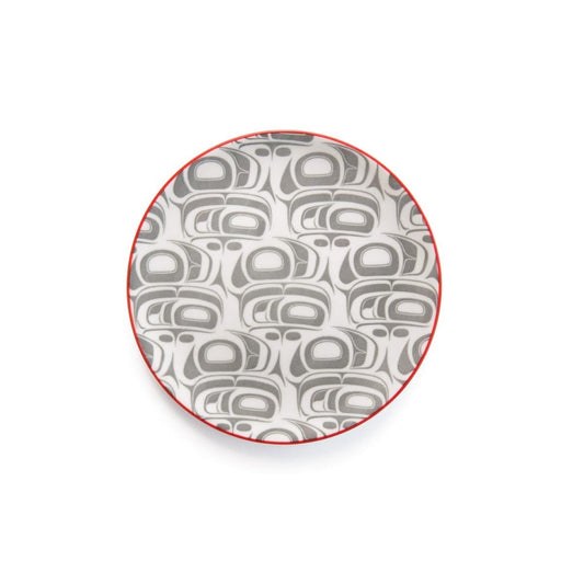 Porcelain Art Plate - Transforming Eagle by Ryan Cranmer - Ryan Cranmer - Kitchenware - Pentlatch Gallery - Aboriginal Art - Parksville, BC, Canada