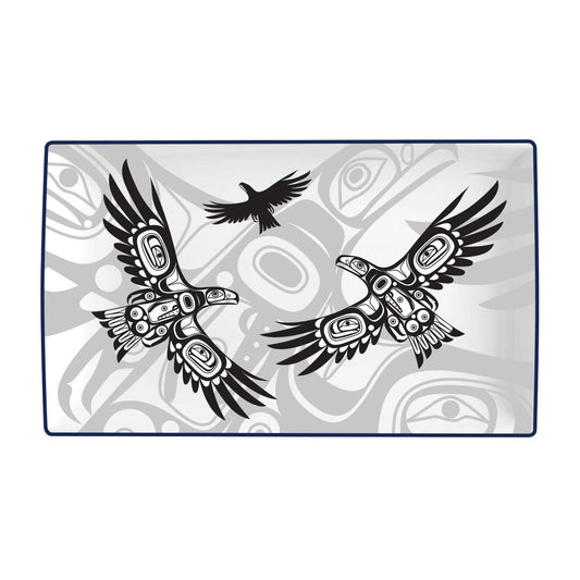 Rectangular Platter - Soaring Eagle by Corey Bulpitt - Corey Bulpitt - Kitchenware - Pentlatch Gallery - Aboriginal Art - Parksville, BC, Canada