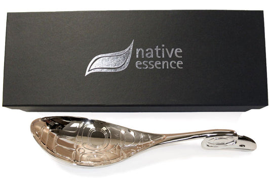 Silver Ladle - Raven by Corey Bulpitt - Corey Bulpitt - Kitchenware - Pentlatch Gallery - Aboriginal Art - Parksville, BC, Canada