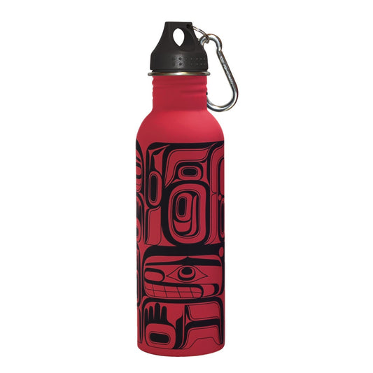 Water Bottle - Tradition by Ryan Cranmer - Ryan Cranmer - Kitchenware - Pentlatch Gallery - Aboriginal Art - Parksville, BC, Canada